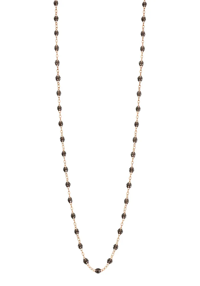 Sautoir Classique Gigi Or Rose Et Résines Quartz 86cm – Image 2