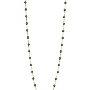 Sautoir Classique Gigi Or Rose Et Résines Scarabée 86cm