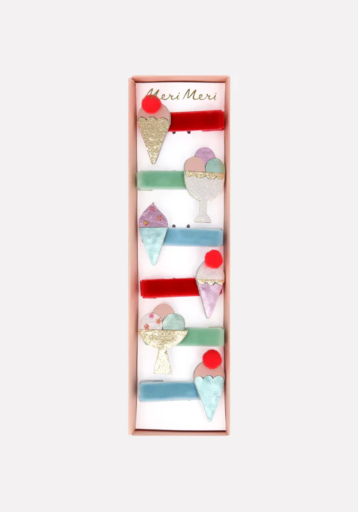 Set De 6 Barrettes Cornet De Glace – Image 4