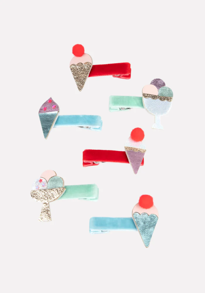 Set De 6 Barrettes Cornet De Glace – Image 3