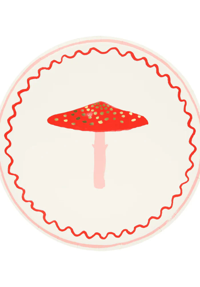 Set De 8 Assiettes En Papier Champignons – Image 6