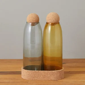 Set De 2 Bocaux Evia Avec Plateau