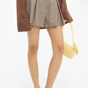 Short Taille Haute Taupe