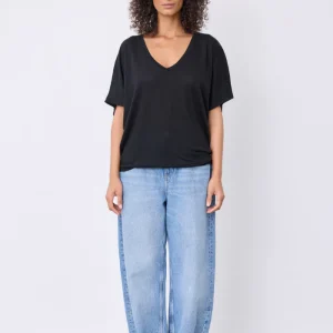 T-Shirt En Lin Sophia Noir