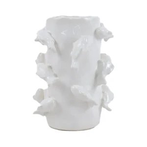 Vase Poisson Blanc
