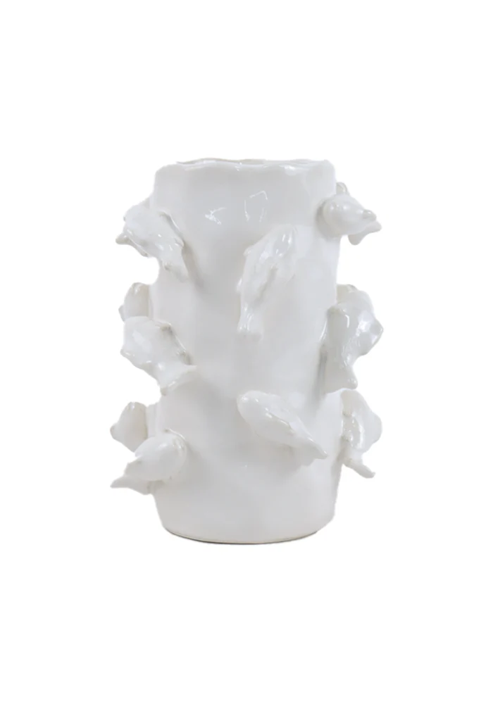 Vase Poisson Blanc
