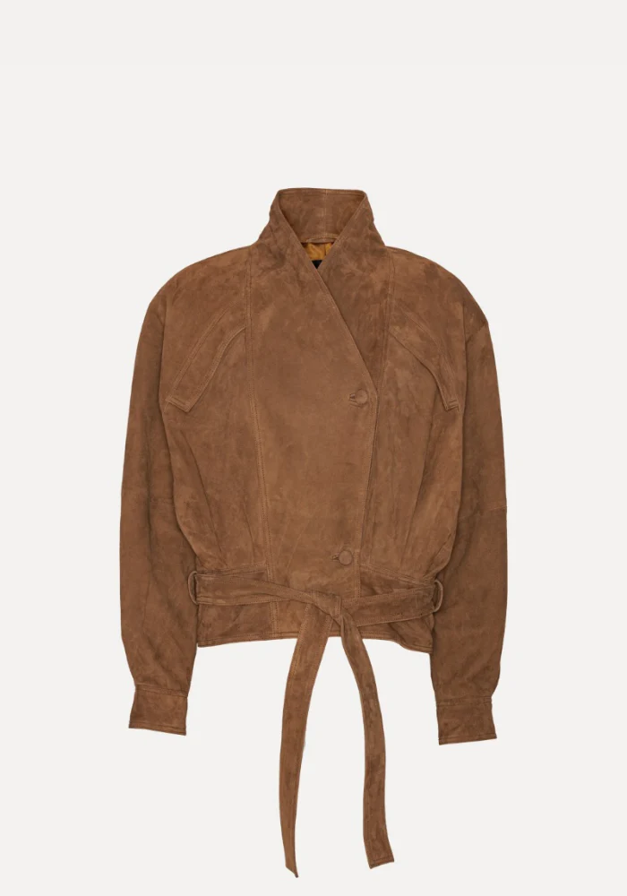 Veste Bomber Suede Oversized