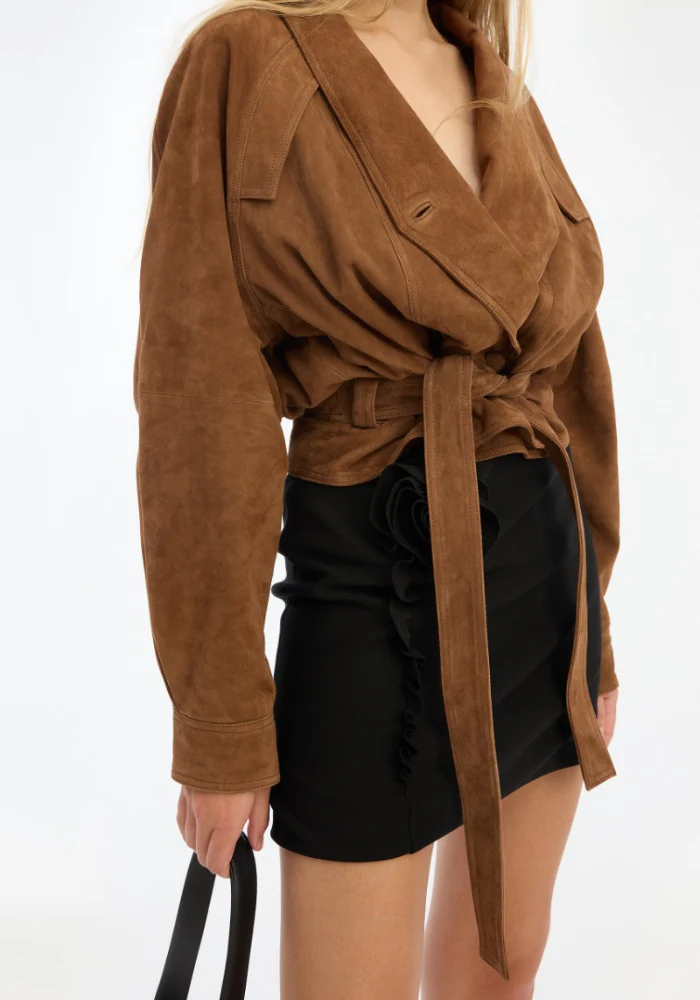 Veste Bomber Suede Oversized – Image 5