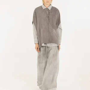 Veste Boxy Sans Manches Ash Grey