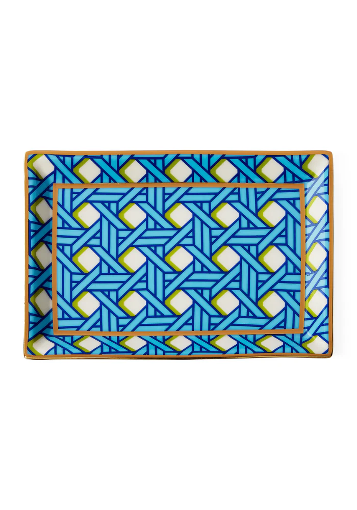 Vide-Poches Basketweave Rectangle