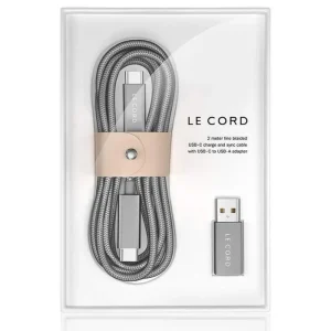 Usb Type C Avec Adaptateur Usb-A Gris