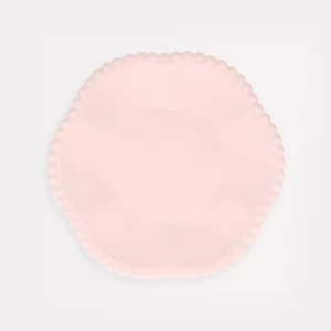 Lot De 8 Assiettes Roses Petit Modèle Dentelées