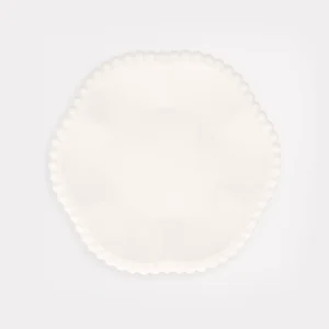 Lot De 8 Assiettes Petit Modèle Crème Dentelées