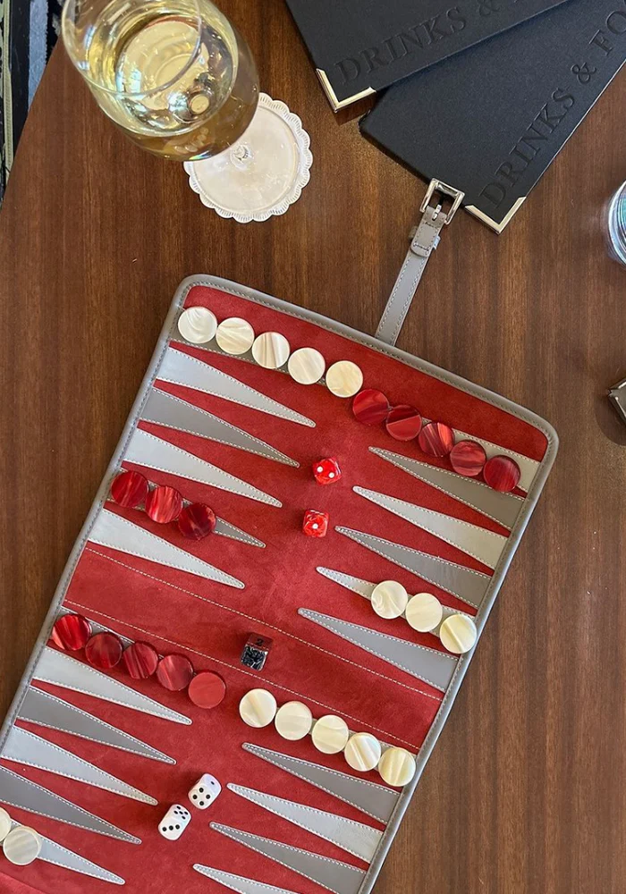 Backgammon Victor De Voyage Scarlet