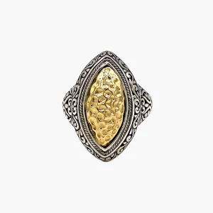 Bague Argent Et Plaqué Or