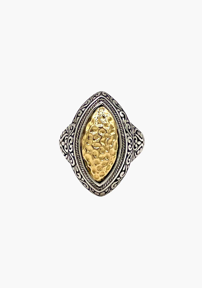 Bague Argent Et Plaqué Or – Image 2