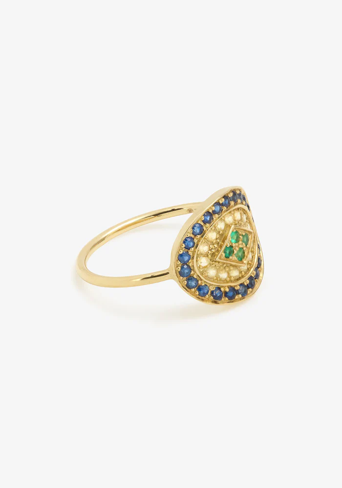 Bague Athena 1 Bleue – Image 4