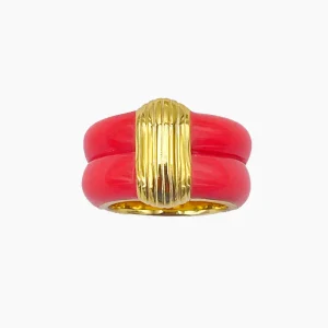 Bague Katt Corail Fluo Exclu Blush