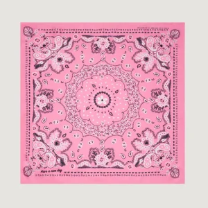 Bandana En Soie Rose Petit Modèle