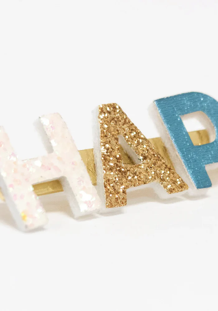 Barrette Longue Message Happy – Image 4