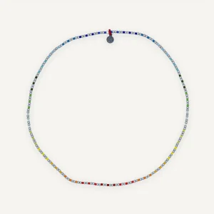 Ras De Cou Bliss Silver Rainbow