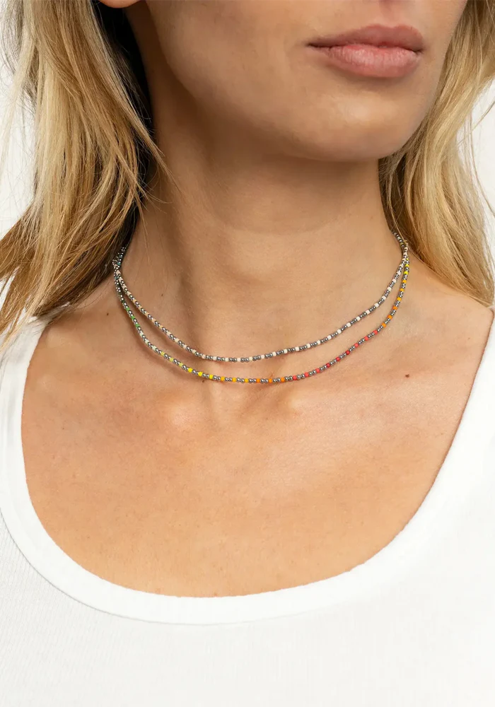 Ras De Cou Bliss Silver Rainbow – Image 3