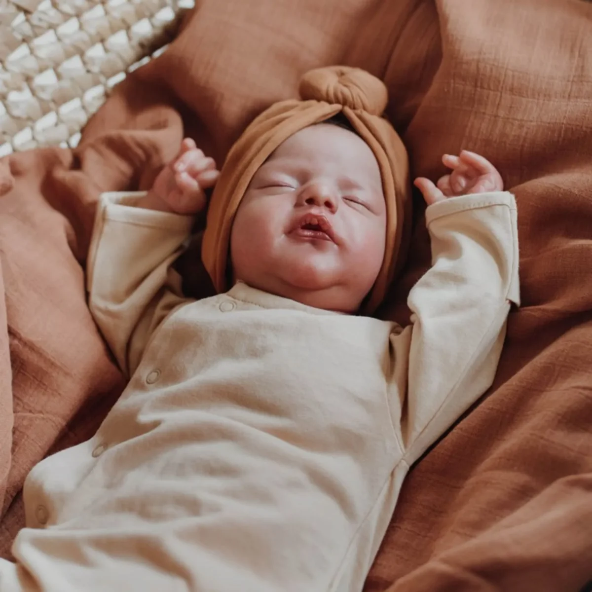 Pyjama bébé jersey - Nude – Image 4