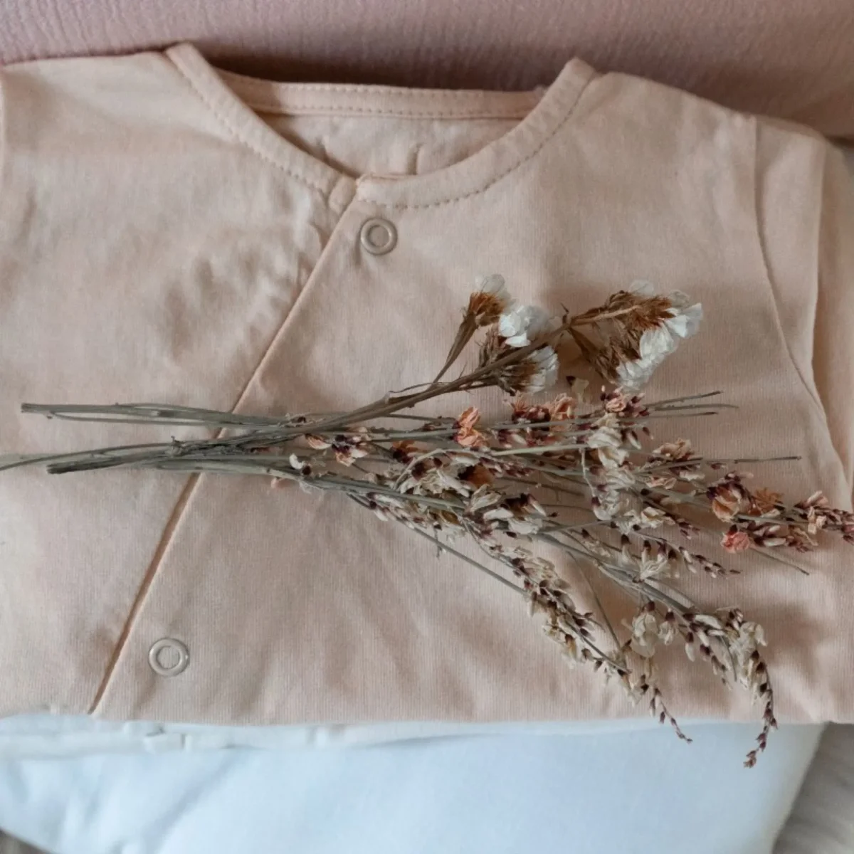 Pyjama bébé jersey - Nude – Image 8