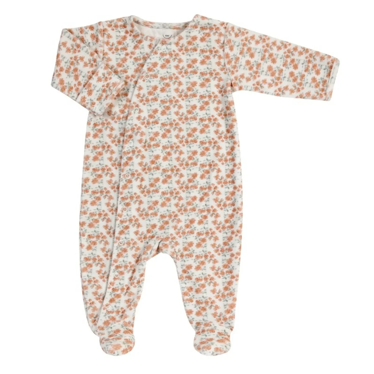 Pyjama bébé velours - Californian poppy – Image 3