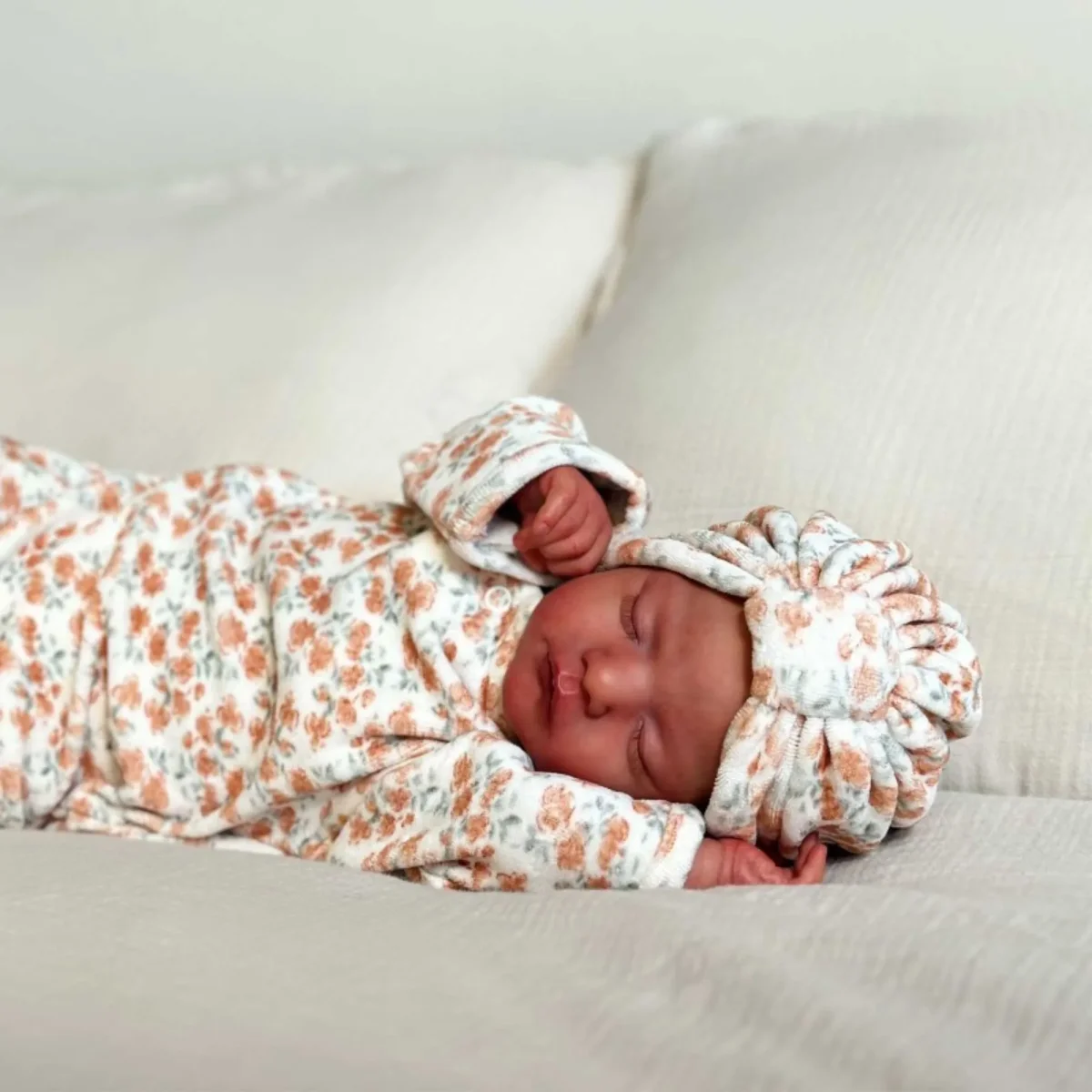 Pyjama bébé velours - Californian poppy – Image 5