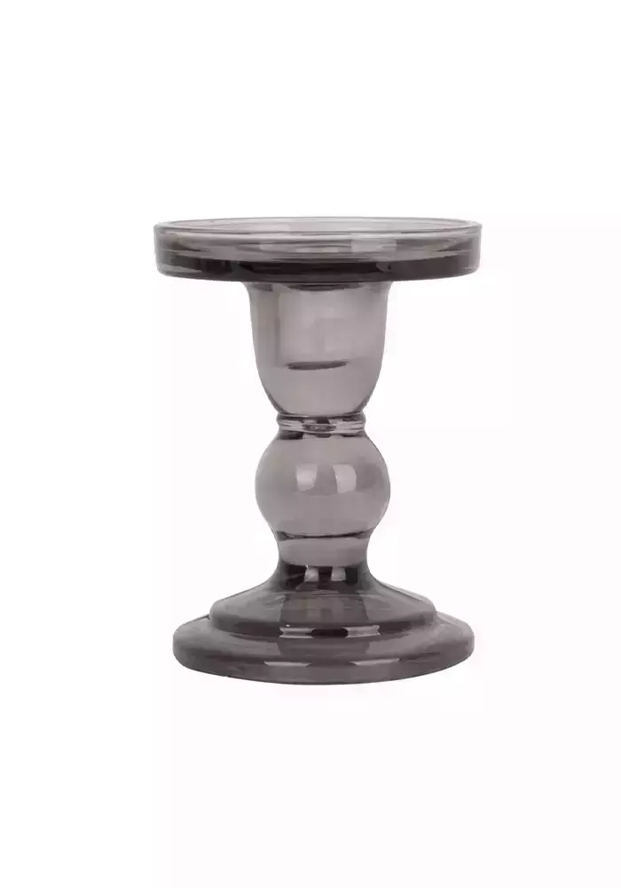 Bougeoir En Verre Coloré