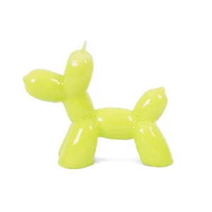 Bougie Chien Ballon Lime