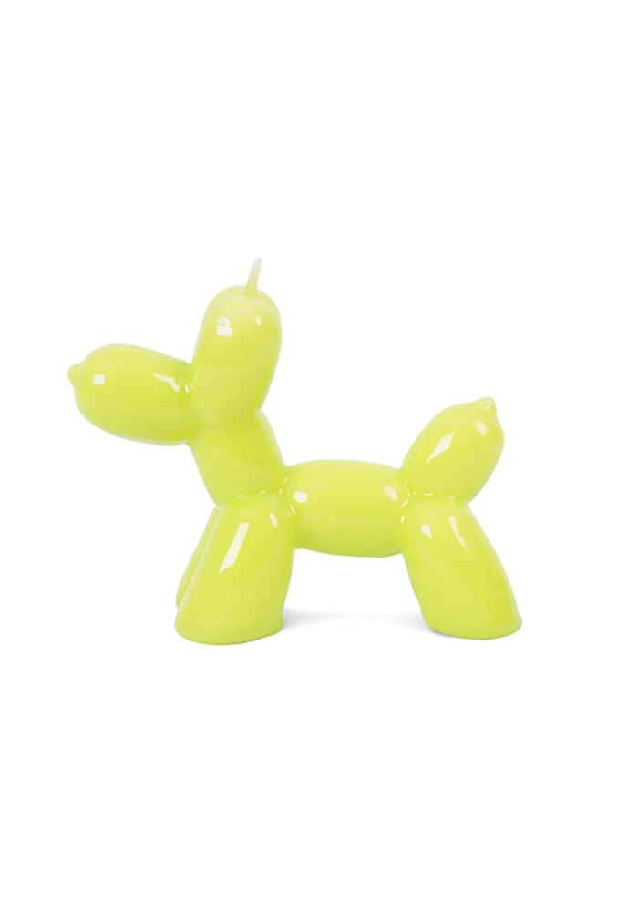 Bougie Chien Ballon Lime