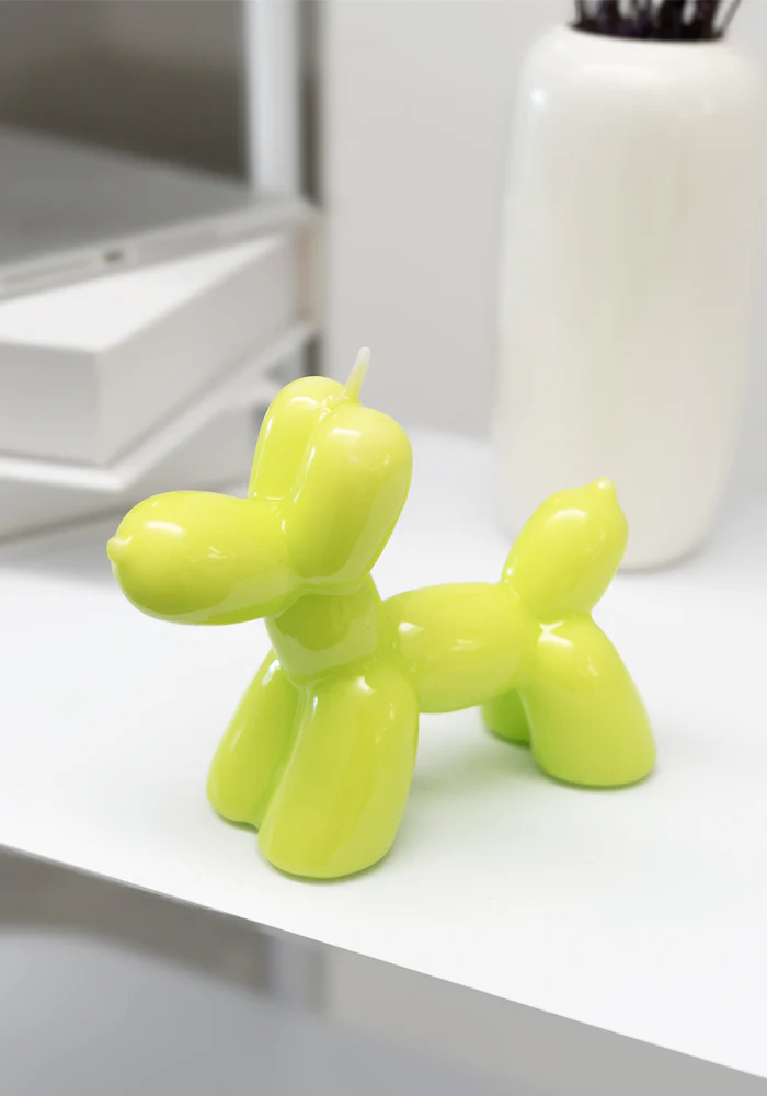 Bougie Chien Ballon Lime – Image 4