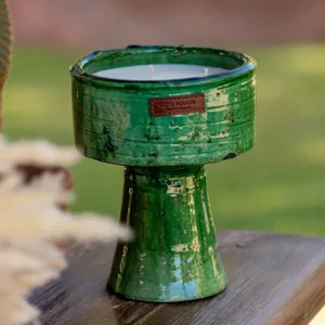 Bougie Coupe Tamegroute Verte