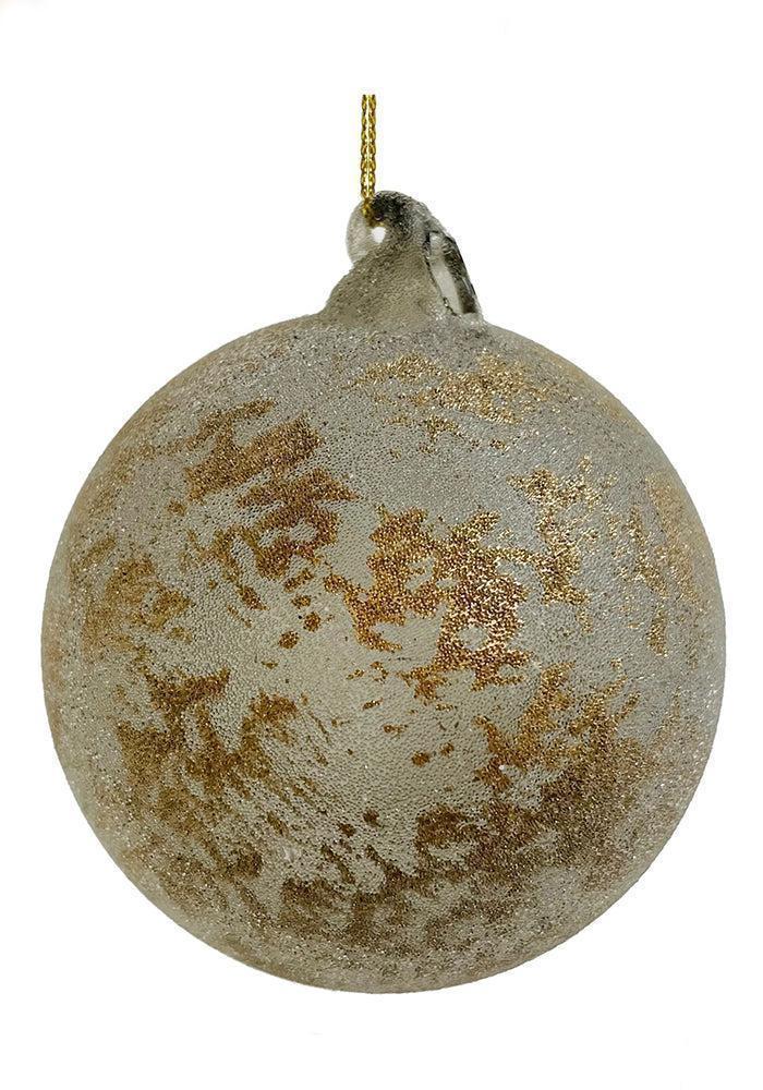 Boule De Noël Poudrée Avec Dorures – Image 2