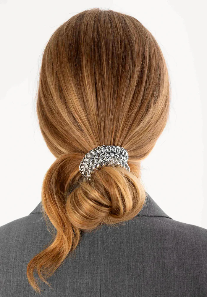 Bichou Collier-Chouchou Chaine Argentée – Image 2