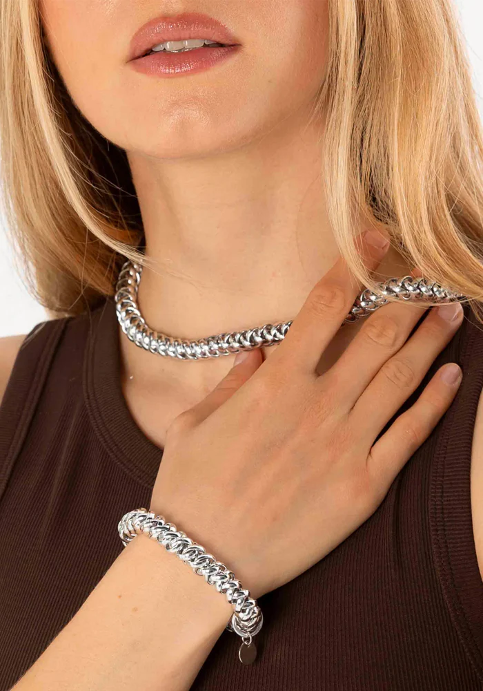 Bichou Collier-Chouchou Chaine Argentée – Image 3