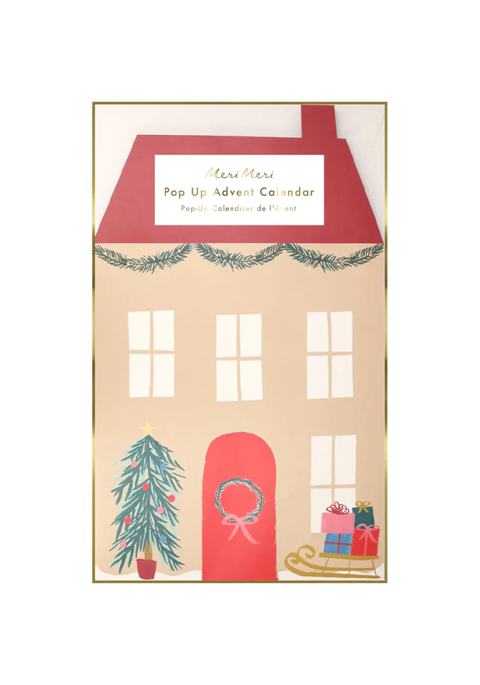 Calendrier De L'Avent Maison Du Père Noel À Décorer – Image 2