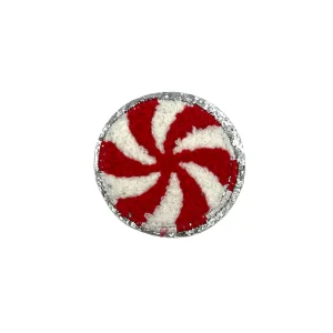 Thermocollant Rond Rouge Et Blanc