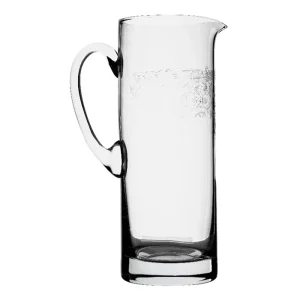 Carafe En Verre Avec Bande Ciselée