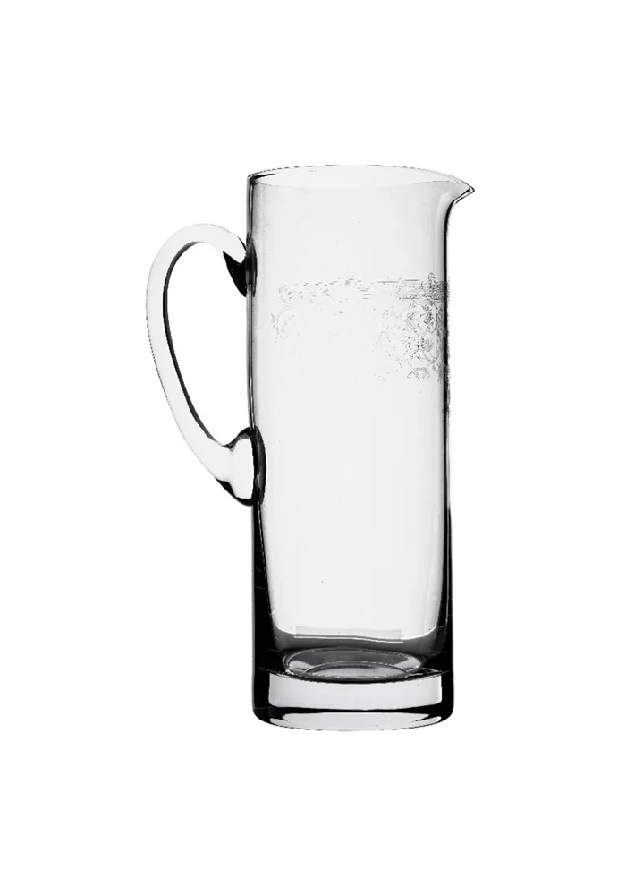 Carafe En Verre Avec Bande Ciselée – Image 2