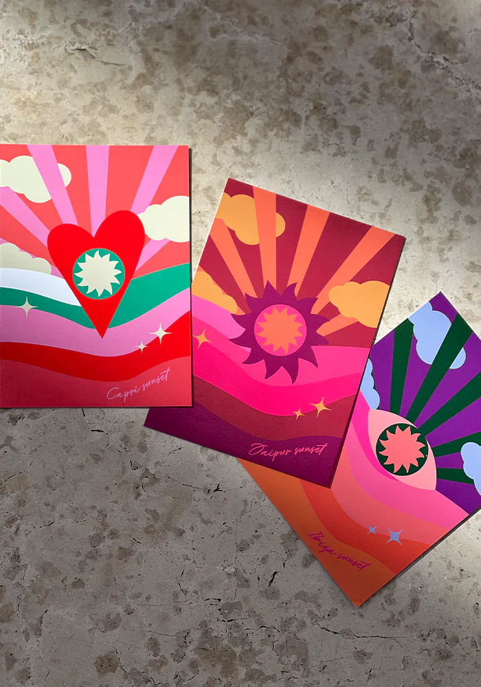 Carte De Voeux Capri Sunset – Image 3