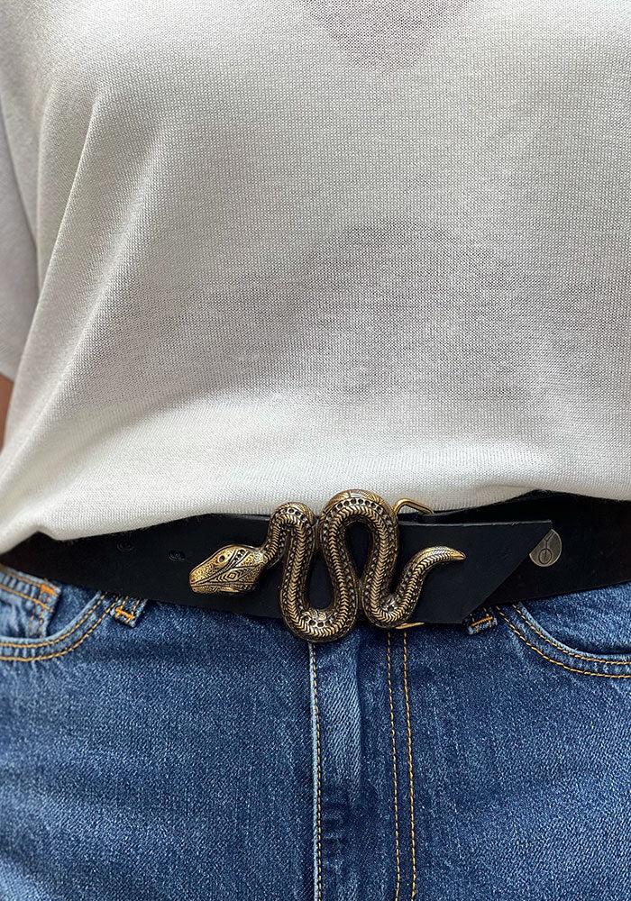 Boucle De Ceinture Serpent Doré – Image 3