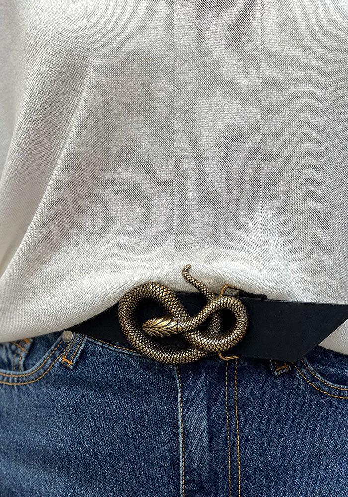 Boucle De Ceinture Serpent Doré – Image 3