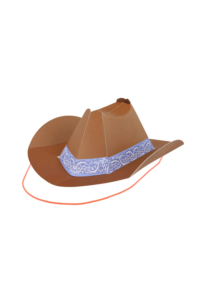 Lot De 8 Chapeaux De Cowboys En Carton – Image 8