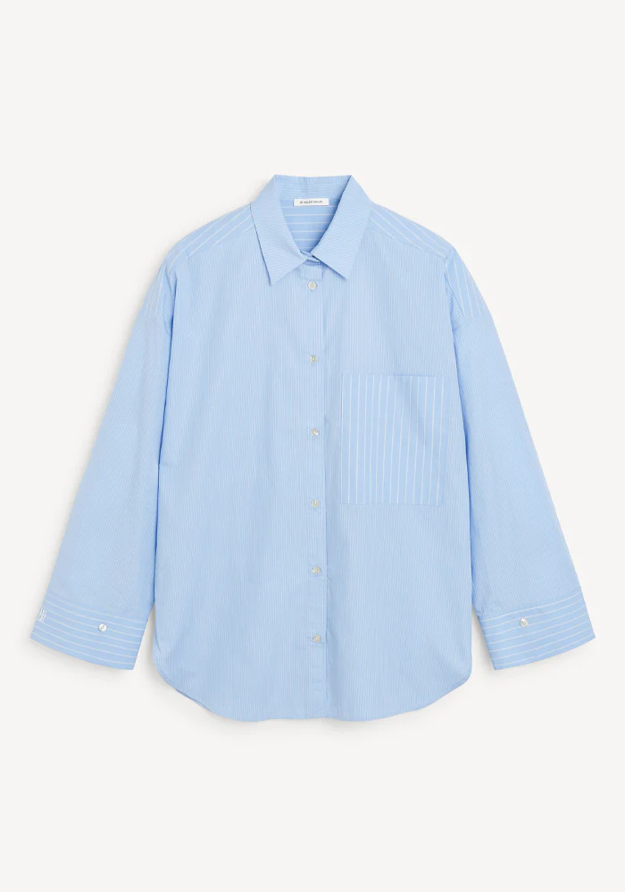 Chemise Derris Blue Iris Stripe