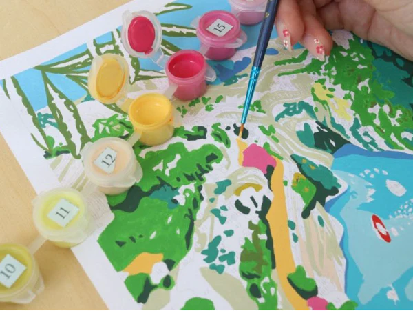 Coffret peinture au numéro - LES GORGES DU VERDON PAR NOLWENN STUDIO – Image 4