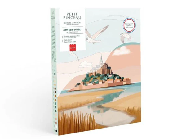 Coffret peinture au numéro - MONT SAINT-MICHEL PAR LA PETITE EPICERIE – Image 2