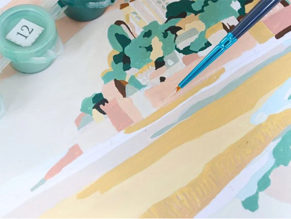 Coffret peinture au numéro - MONT SAINT-MICHEL PAR LA PETITE EPICERIE – Image 4